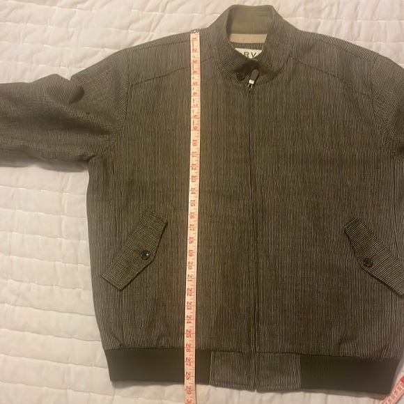 Mens Orvis Tweed Wool Bomber Harrington Jacket | Size L | Classic Outdoor Coat - Picture 7 of 8